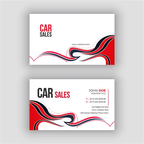 Modern Car Sales Business Card Template