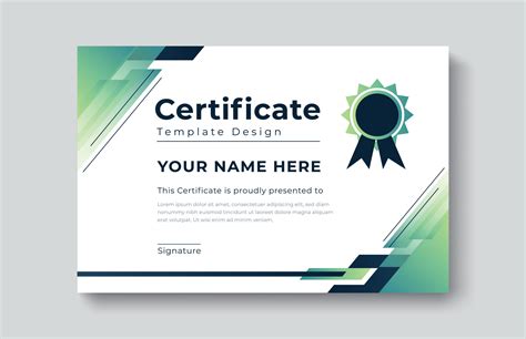 Modern certificate borders