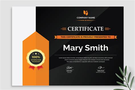 Modern Certificate Template