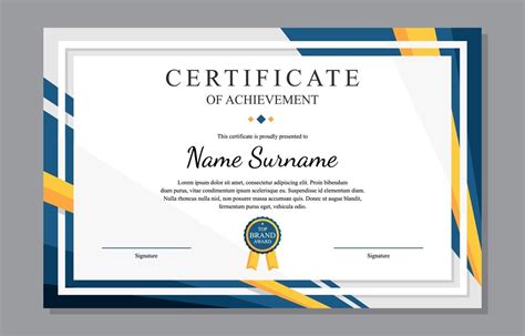 Modern Certificate Template