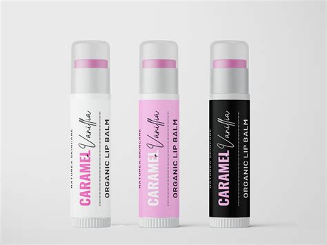 Modern and chic lip balm label