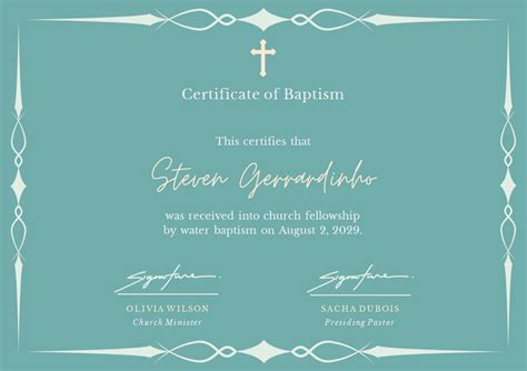 Modern Church Anniversary Certificate Template