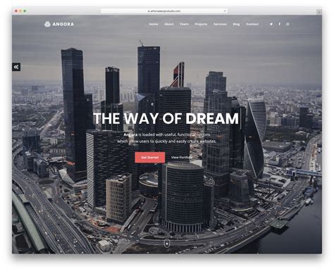 Modern Developer Portfolio with Parallax Effect Template