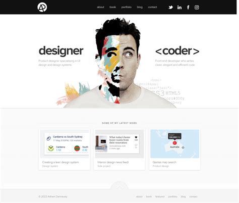 Modern Developer Portfolio with Responsive Design Template