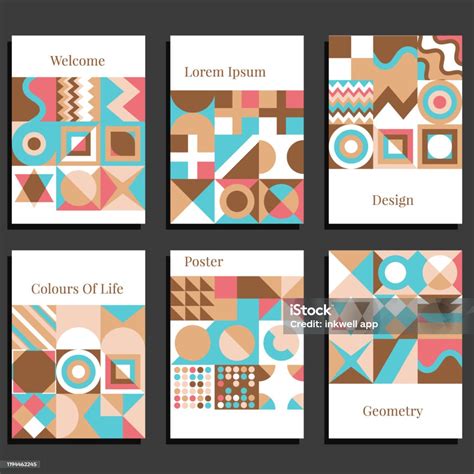 Modern geometric template