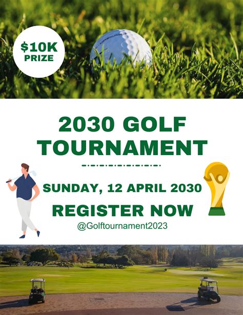 Modern Golf Tournament Flyer Template