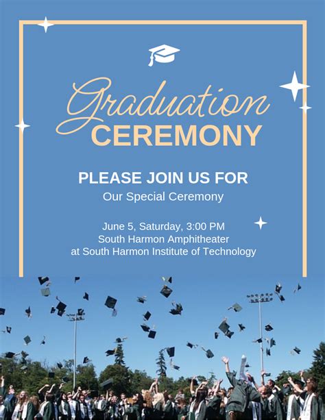 Modern Graduation Flyer Template