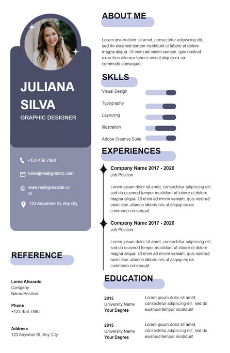 Modern Graphic Design Resume