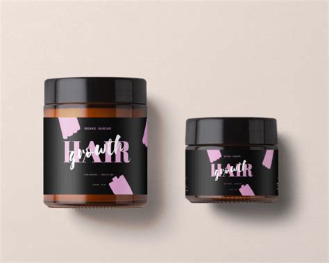 Modern Hair Product Label Template