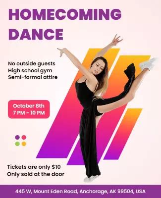 Modern Homecoming Flyer