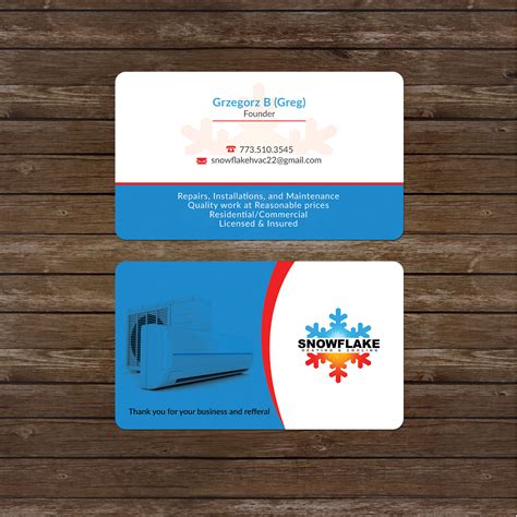 Modern HVAC Business Card