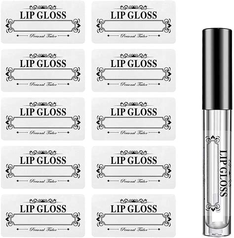 A modern lip gloss label template