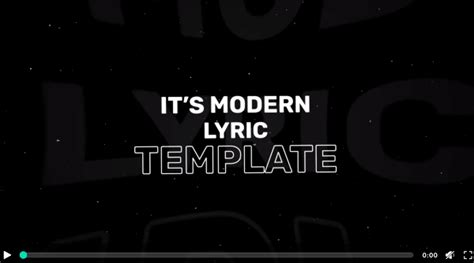 Modern Lyric Video Template