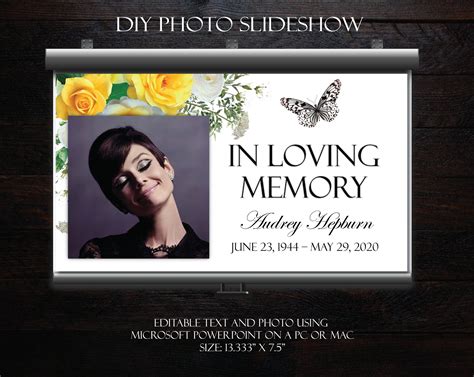 Modern Memorial Slideshow Template