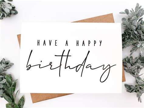 A modern minimalism birthday invitation template