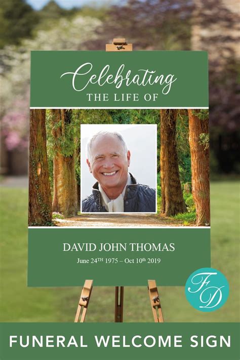 Modern and Minimalist Celebration of Life Poster Template