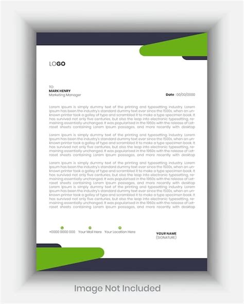 Modern Minimalist Letterhead Template