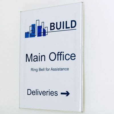 Modern Minimalist Office Door Sign Template