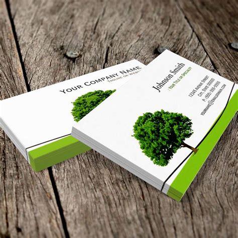 Modern Minimalist Tree Service Business Card