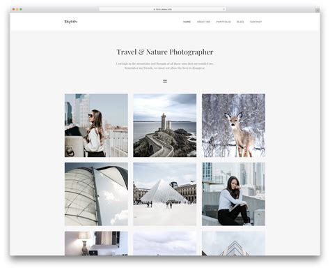 Modern Minimalist Website Template