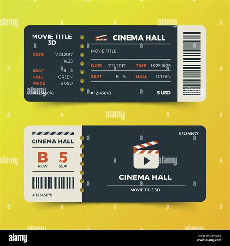 Modern Movie Ticket Template