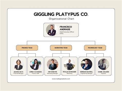 Modern Org Chart Template