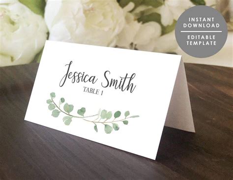 Modern Place Card Template