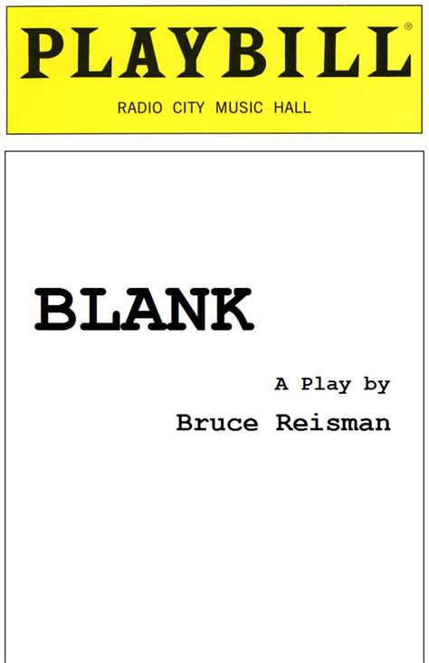 Modern Playbill Template