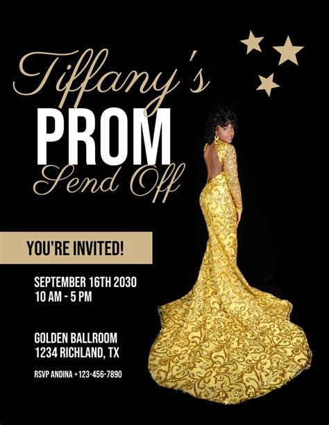 Modern Prom Flyer Template