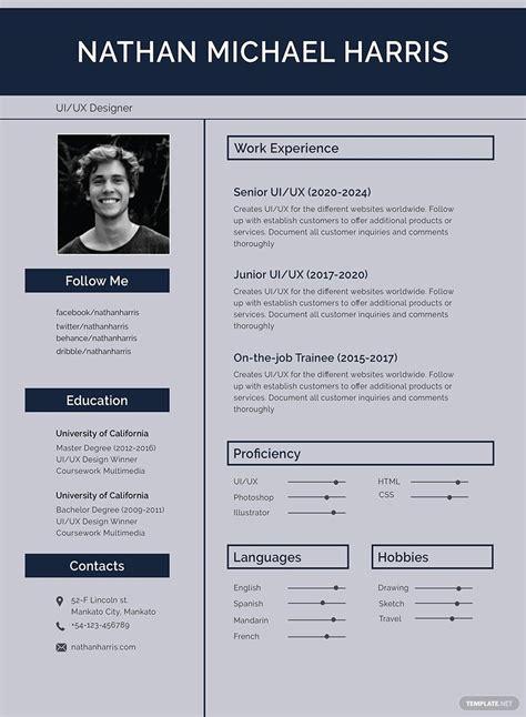 Modern Publisher Resume Template