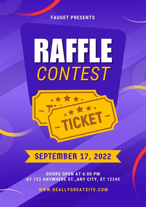 Modern Raffle Flyer Template