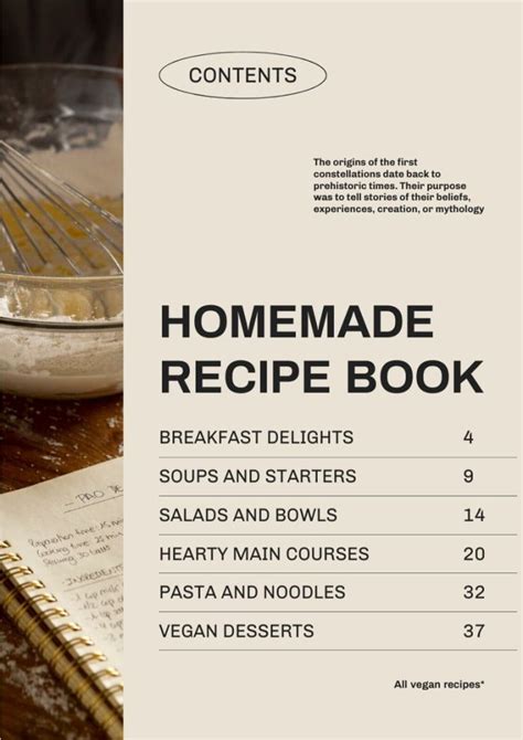 Modern Recipe Book Template