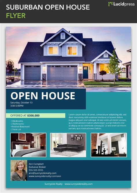 Modern Residential Flyer Template Sample