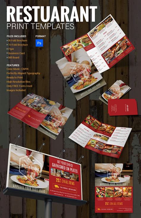 Modern Restaurant Brochure Template