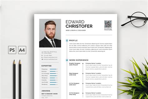 Modern Black and Gold Resume Template