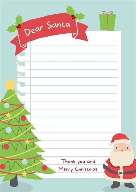 Modern Santa Letter Template