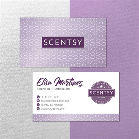 Modern Scentsy Business Card