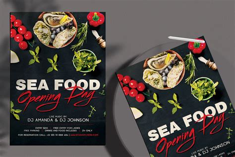 Modern Seafood Flyer Template