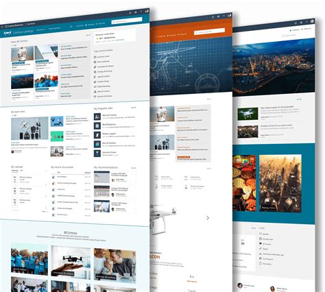 Modern SharePoint home page template