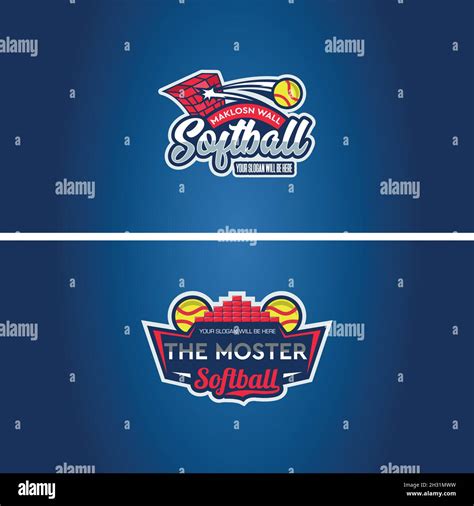 Modern Softball Typography Design