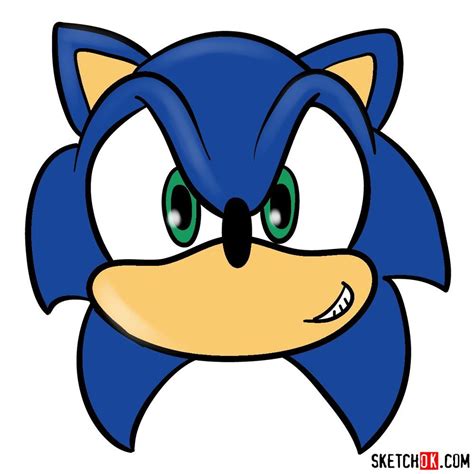 Modern Sonic face template