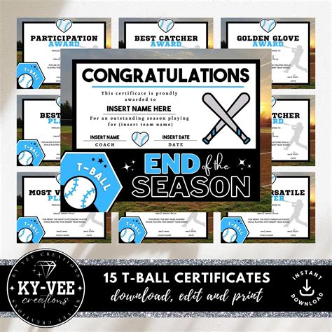 Modern T-Ball Certificate