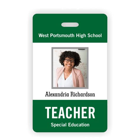 Modern Teacher Name Tag Template