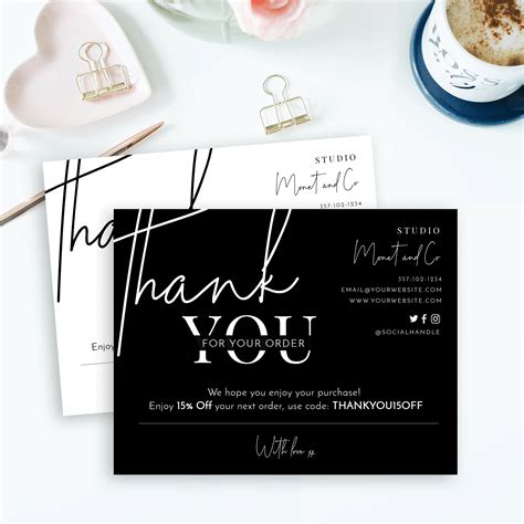 Modern Thank You Card Template