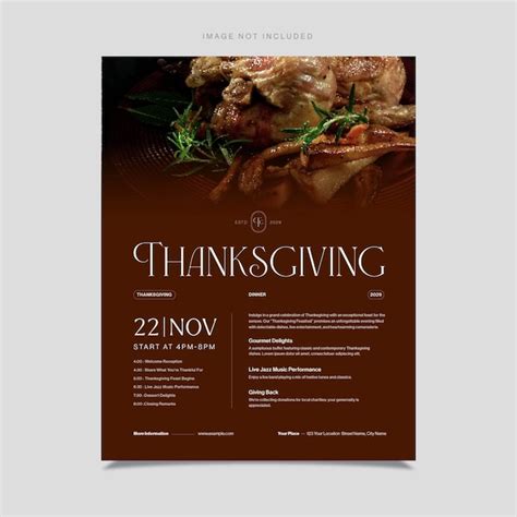 Modern Thanksgiving Flyer