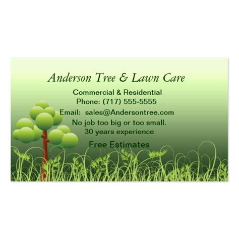 Modern Tree Service Business Card Template