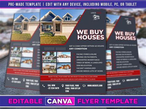 Modern We Buy Houses Flyer Template