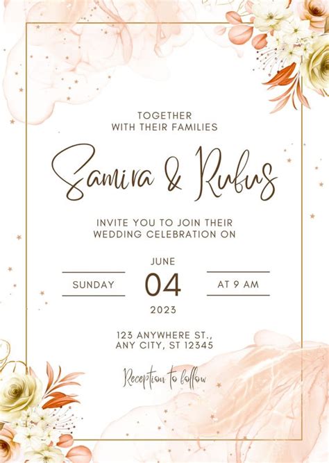 Modern Wedding Invitation Template