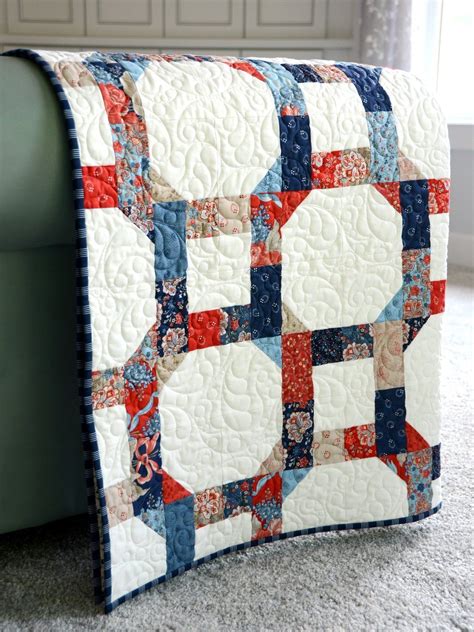 Modern Wedding Ring Quilt Template