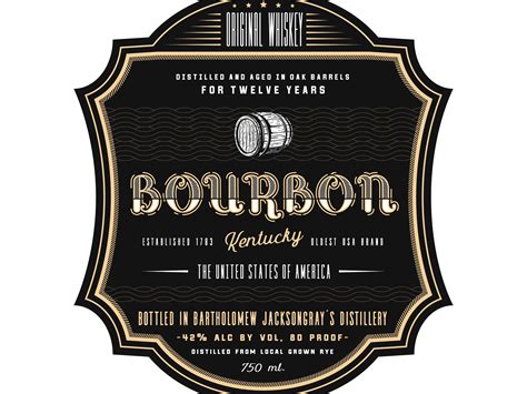 Modern Whiskey Label Template